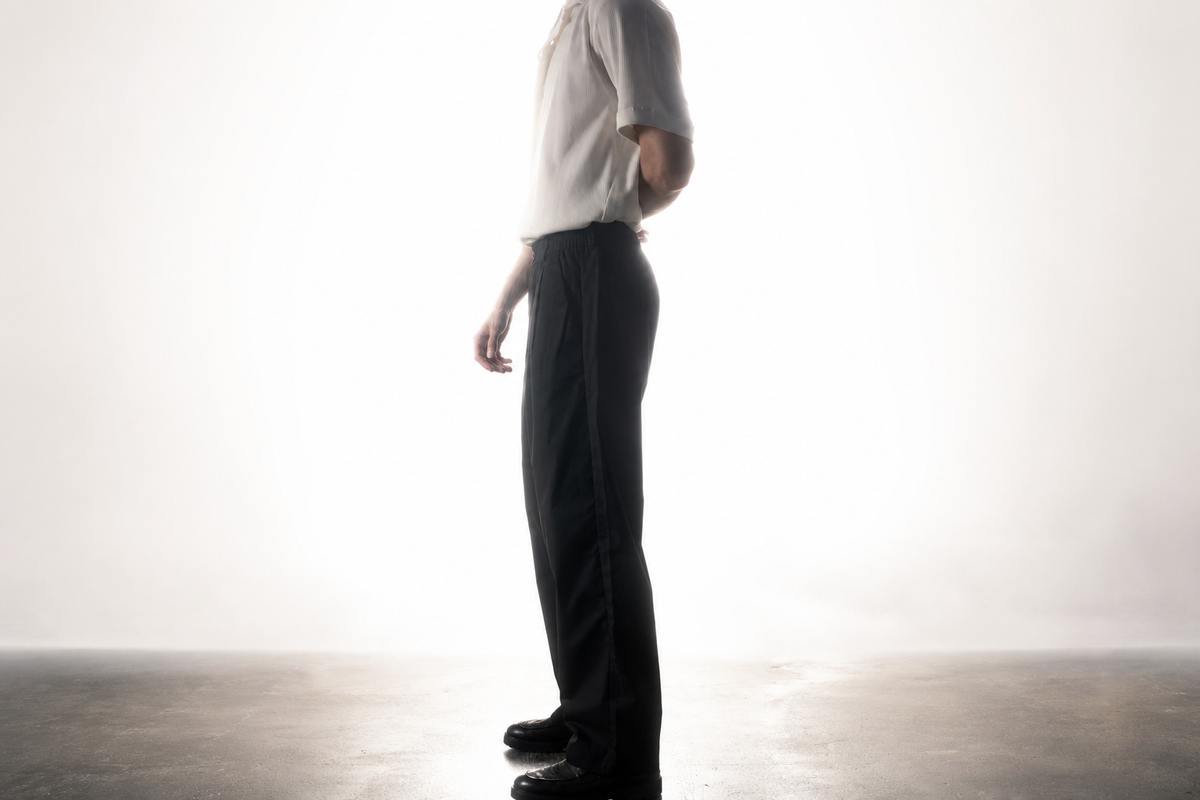 Black Basic Baggy Trousers