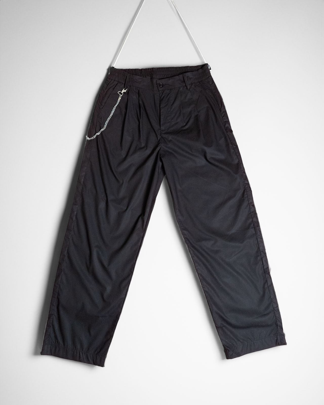 Black Basic Baggy Trousers